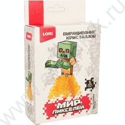 Набор д/творчества Выращивание кристаллов  Мир пикселей. Пиксельная зомби NEW | Фото 1