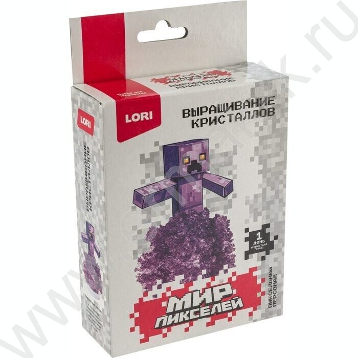 Набор д/творчества Выращивание кристаллов  Мир пикселей. Пиксельная персонаж NEW | Фото 1