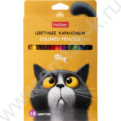 Карандаши  18цв Пушистый философ /трехгранные /карт. короб с европодвесом NEW | Фото 1