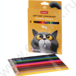 Карандаши  18цв Пушистый философ /трехгранные /карт. короб с европодвесом NEW | Фото 3