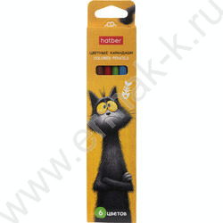 Карандаши   6цв Пушистый философ /трехгранные /карт. короб с европодвесом NEW | Фото 1