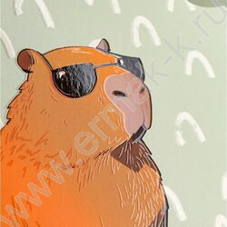 Альбом д/рисования-спираль 40л "Капибара и енот" /мат.лам, выб.лак/ NEW | Фото 4