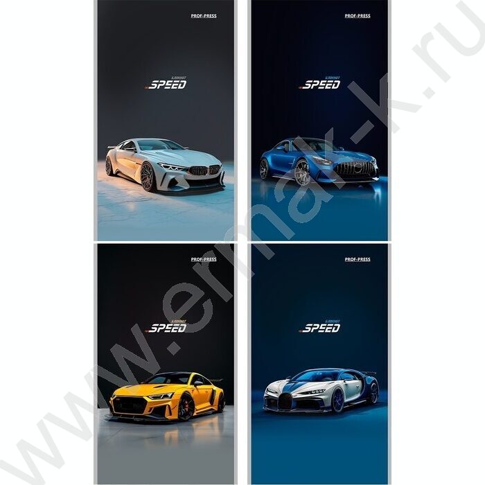 Блокнот  24л А6 "Разные автомобили-18" ассорти NEW | Фото 1
