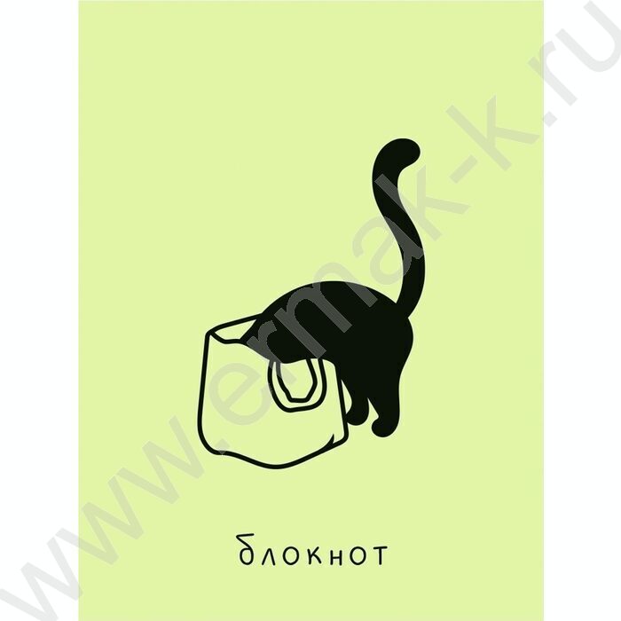 Блокнот  48л А7 склейка "Black cat" NEW | Фото 2