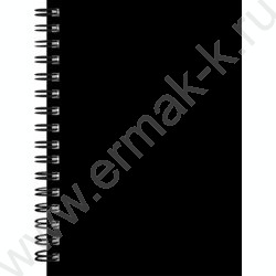 Зап. книжка 120л А6 спираль "Дизайн в чёрном цвете-8" NEW | Фото 1