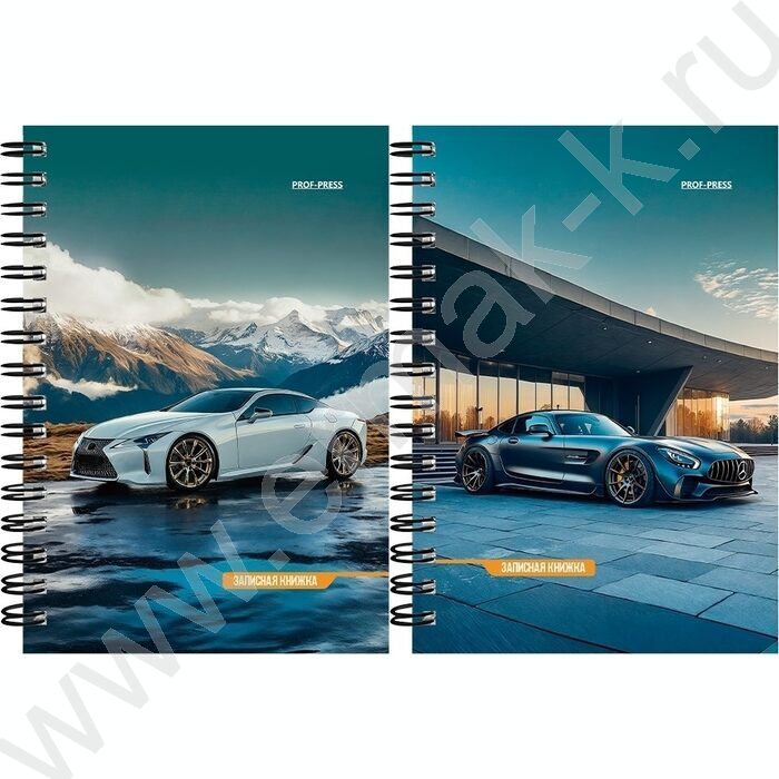 Зап. книжка 120л А6 спираль "Шикарные автомобили-7" NEW | Фото 1