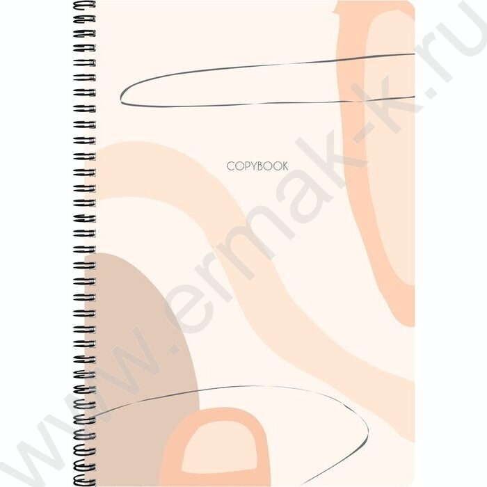 Тетрадь  96л А4 клетка/спираль "Пастельная абстракция" /лен/ NEW | Фото 4