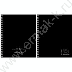 Тетрадь  96л клетка/спираль "Дизайн в черном цвете-10" ассорти NEW | Фото 1