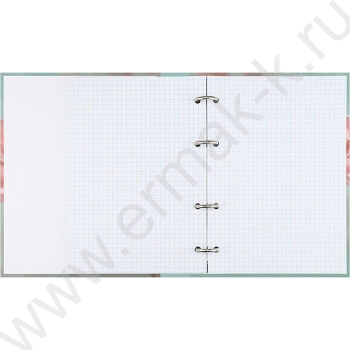 Тетрадь  80л клетка/кольца "Нежные цветы-18" NEW | Фото 3