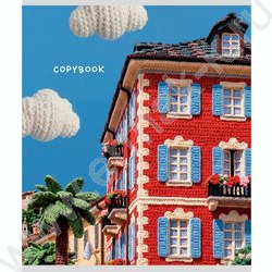 Тетрадь  48л клетка "Вязаные города" /холст/ 5видов NEW | Фото 6