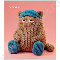 Тетрадь  48л клетка "Вязаные животные" /холст/ 5видов NEW | Фото 2