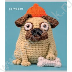 Тетрадь  48л клетка "Вязаные животные" /холст/ 5видов NEW | Фото 6