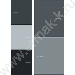 Тетрадь  48л клетка "Оттенки серого-2" /софт-тач/ 5видов NEW | Фото 1