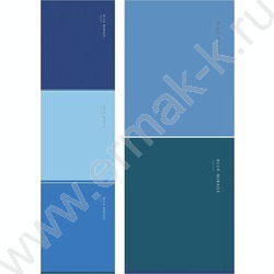 Тетрадь  48л клетка "Оттенки синего-2" /софт-тач/ 5видов NEW | Фото 1