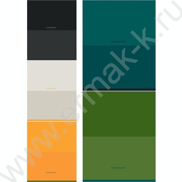 Тетрадь  48л клетка "Сложные оттенки" /софт-тач/ 5видов NEW | Фото 1