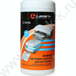 Чистящие салфетки д/экранов /100шт в тубе влажные | Фото 1