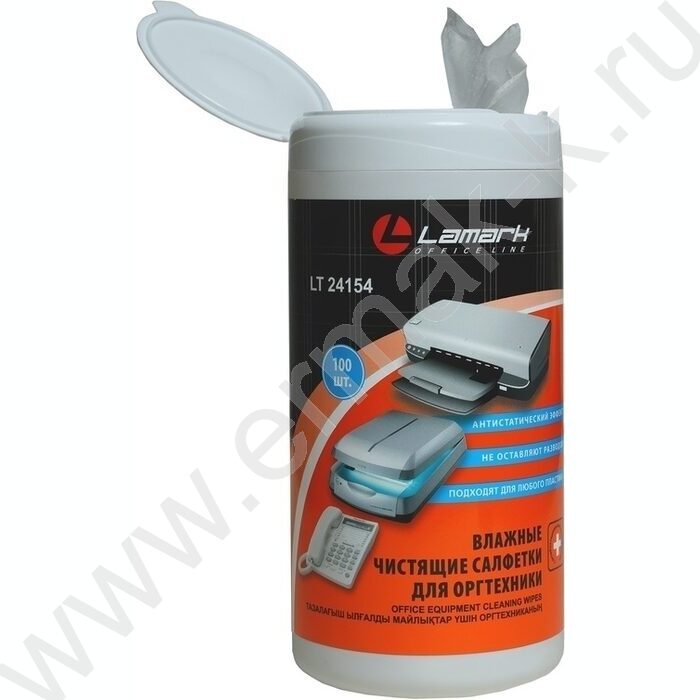 Чистящие салфетки д/экранов /100шт в тубе влажные | Фото 2