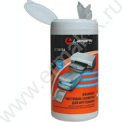 Чистящие салфетки д/оргтехники /100шт в тубе влажные | Фото 2