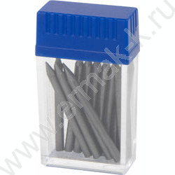 Грифель д/циркуля ч/гр 2мм HB. 12шт по 24мм, блистер NEW | Фото 1