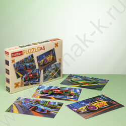 Пазлы   4в1 Неоновый драйв 8-12-15-20эл NEW | Фото 3