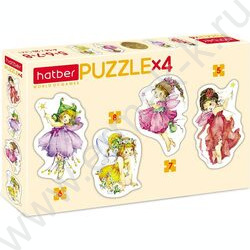 Пазлы   4в1 Цветочные феи 5-6-7-8эл NEW | Фото 1