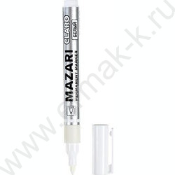 Маркер перм. /белый/ 1-2мм круг Claro NEW | Фото 1