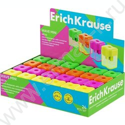 Точилка 1отв. пластик Wave Mini, Neon /с контейнером /ассорти NEW | Фото 2