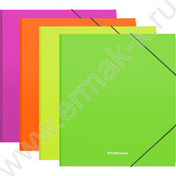 Папка д/тетрадей А5+ пластик на резинке Matt Neon /ассорти NEW | Фото 1