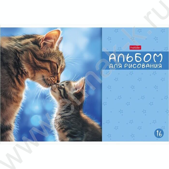 Альбом д/рисования 16л "МяУсы" ассорти NEW | Фото 6