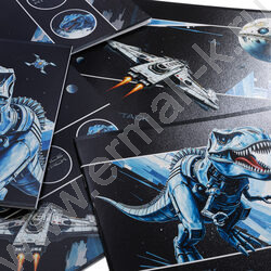 Альбом д/рисования 16л "Dino Space" /выб лак/ ассорти NEW | Фото 7