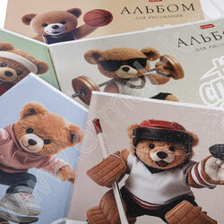 Альбом д/рисования 20л "На спорте" /тиснение/ ассорти NEW | Фото 7