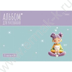 Альбом д/рисования 20л "Уютные моменты" /тиснение/ ассорти NEW | Фото 4