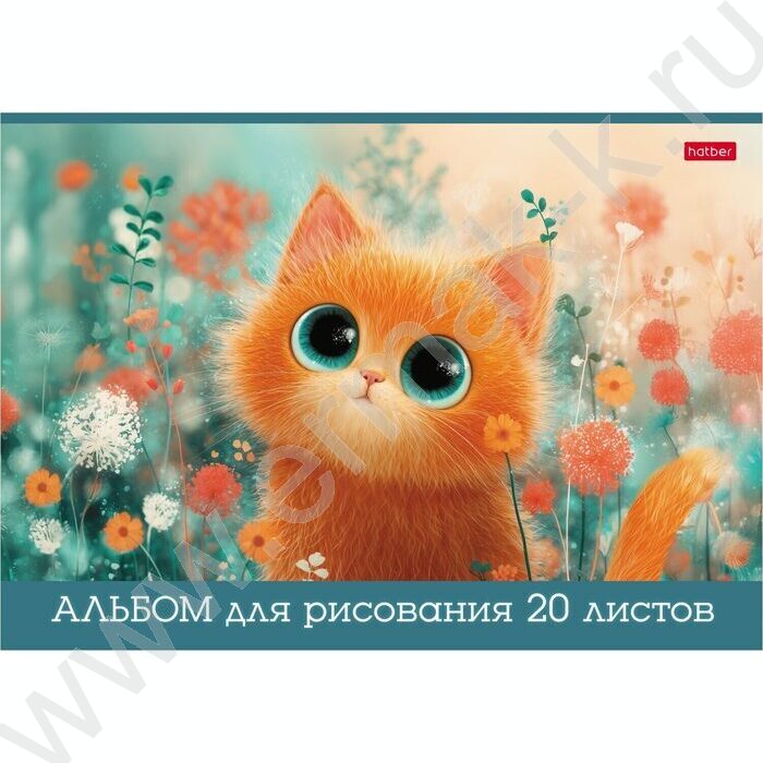 Альбом д/рисования 20л "Пушистые лапки" /глянц. ламин./ ассорти NEW | Фото 5