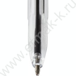 Ручка шар 1мм, линия письма 0,7мм, "C-51" синяя /прозр.корпус NEW | Фото 4