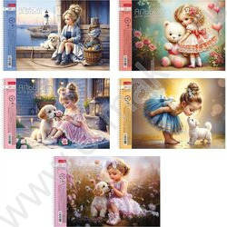 Альбом д/рисования-спираль 24л "Нежная любовь" /перфорация / 5видов NEW | Фото 1