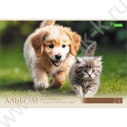 Альбом д/рисования 24л "Хвостатые истории" ассорти NEW | Фото 3