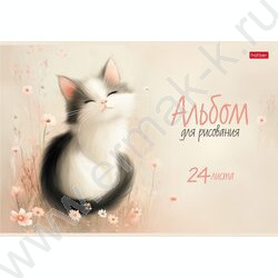 Альбом д/рисования 24л "Flossy"/ламинац.SOFT-TOUCH/ ассорти NEW | Фото 2