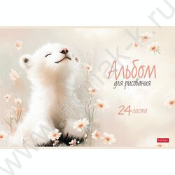 Альбом д/рисования 24л "Flossy"/ламинац.SOFT-TOUCH/ ассорти NEW | Фото 5