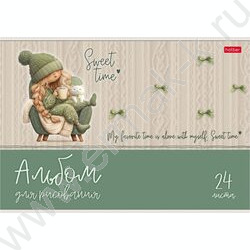 Альбом д/рисования 24л "Sweet time" 5видов NEW | Фото 2