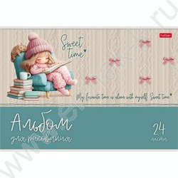 Альбом д/рисования 24л "Sweet time" 5видов NEW | Фото 4