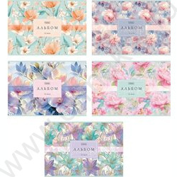 Альбом д/рисования 32л "Flora"/ламинац.SOFT-TOUCH/ ассорти NEW | Фото 1