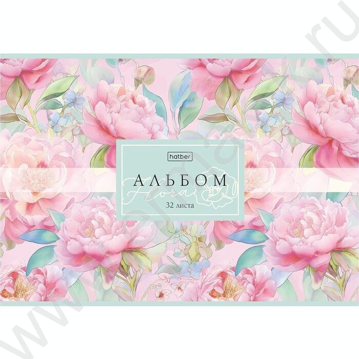 Альбом д/рисования 32л "Flora"/ламинац.SOFT-TOUCH/ ассорти NEW | Фото 5