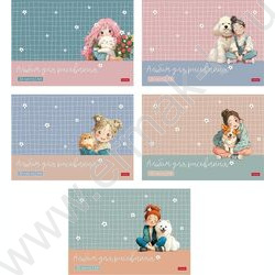 Альбом д/рисования 32л "Пушистые объятия" 5видов NEW | Фото 1