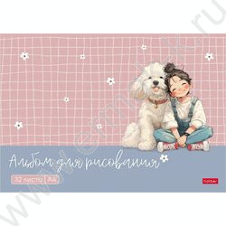 Альбом д/рисования 32л "Пушистые объятия" 5видов NEW | Фото 3