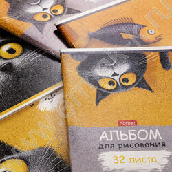 Альбом д/рисования 32л "Пушистый философ" /тиснение/ 5видов NEW | Фото 7