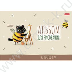 Альбом д/рисования 40л "ЖЖ-МЯУ" ассорти NEW | Фото 4