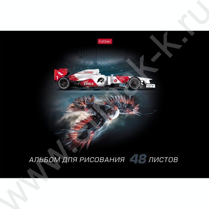 Альбом д/рисования 48л "Animal power" /лак/ 5видов NEW | Фото 6