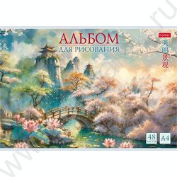 Альбом д/рисования 48л "Искусство Азии" /мат.лам./тиснение/ ассорти NEW | Фото 5