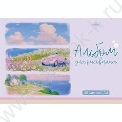 Альбом д/рисования 48л "Теплые воспоминания" /тиснение/ ассорти NEW | Фото 2