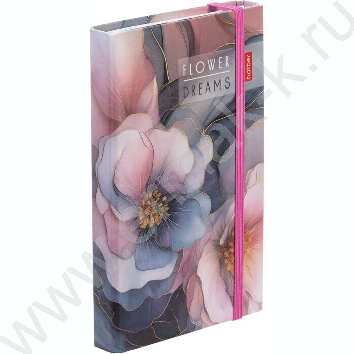 Зап. книжка  80-50л А6 спираль/тв.обл. /с клапаном на резинке "Flower dreams" NEW | Фото 2